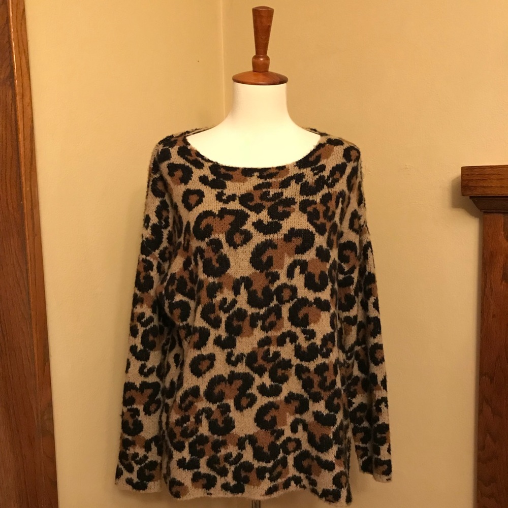 Jamison Leopard Print Sweater - image 3